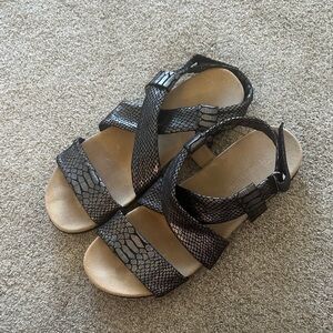 Naturalizer Black Strappy Sandals size 10  Ainsley